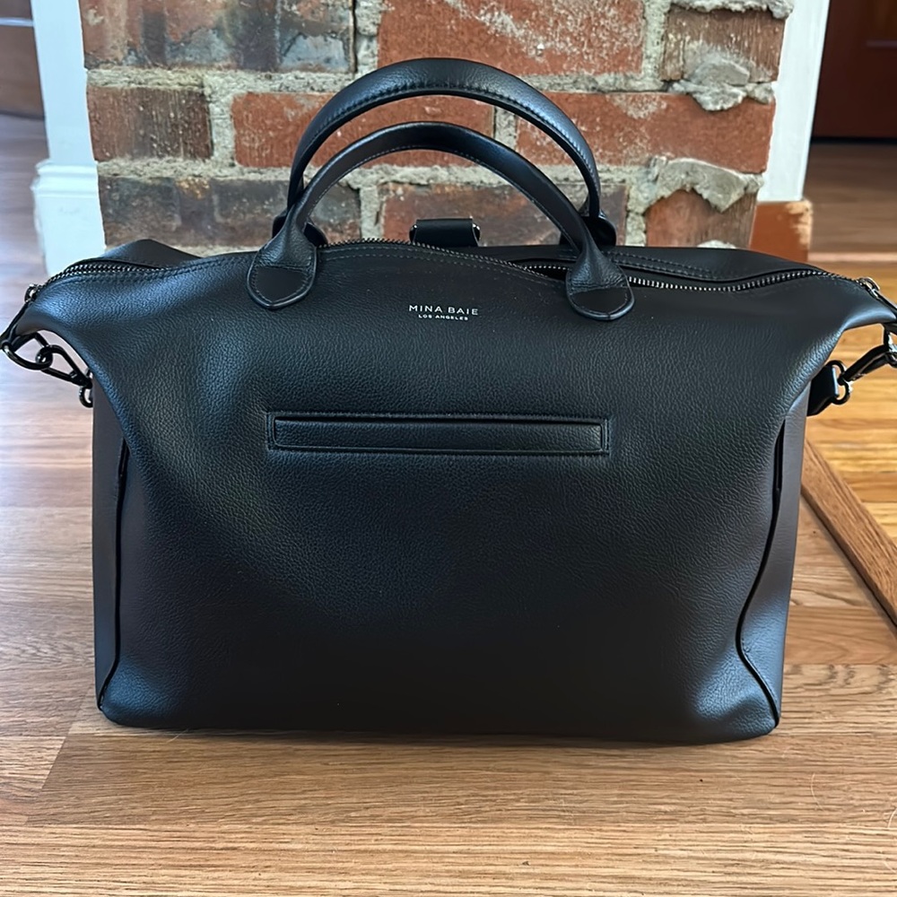 Mina Baie Emmy midi vegan leather bag